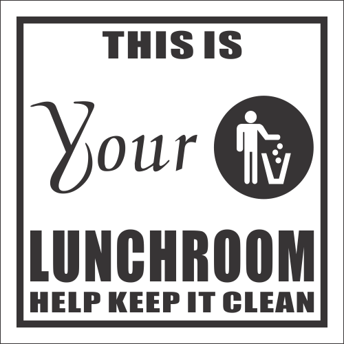 H14 - Lunch Room Sign