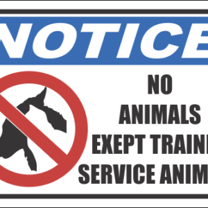 H15 - No Animals Sign