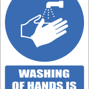 H26 - Washing- Of Hands Is Mandatory Sign
