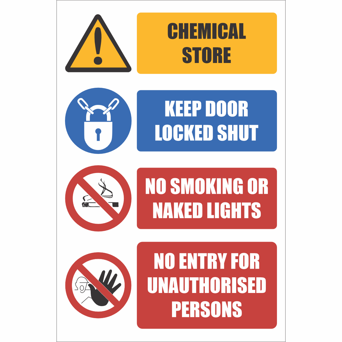 HZ16 - Chemical Store Safety Sign