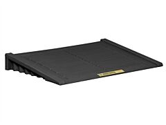 Justrite 28687 Ramp For 2 Drum And Larger Ecopolyblend Accumulation Center, 100% Recycled Polyethylene, Black