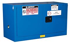 Justrite 8617281 Hazardous Material Safety Cabinet, Piggyback, 17 Gallon, Self-Closing Doors