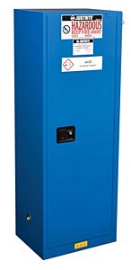 Justrite 86222821 Cabinet, Haz M Slimline, Chemcor, 22 Gallon, Self-Closing Doors