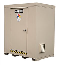 Justrite 912060 2-Hour Fire-Rated Outdoor Safety Locker, 6-Drum