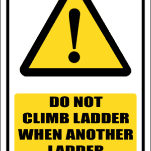 LD10 - Do Not Climb Sign