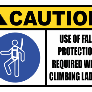 LD16 - Caution Use Of Fall Protection Sign