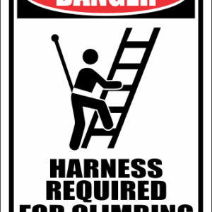 LD17 - Danger Harness Required Sign