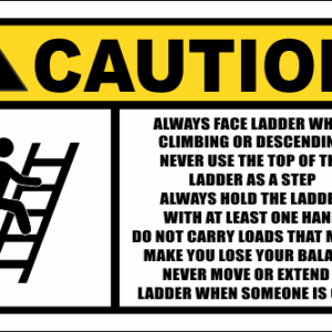 LD4 - Caution Ladder Sign
