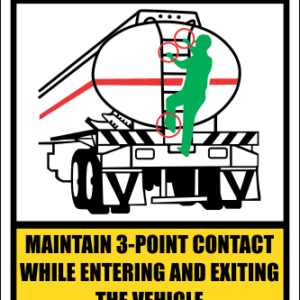LD9 - Caution 3 Point Contact Sign