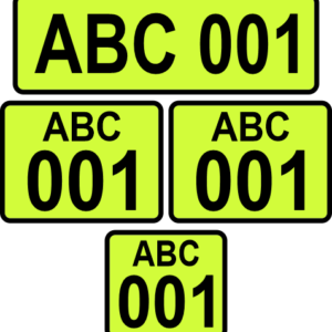 Lime Mine Reflective Decals