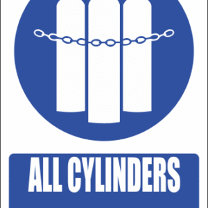 MA16E - Chained Cylinders Explanatory Safety Sign
