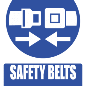 MA21E - Safety Belt Explanatory Safety Sign