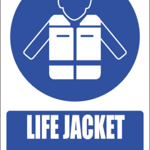 MA25E - Life Jacket Explanatory Safety Sign