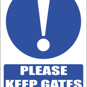 MA34 - Keep Gate Shut Safety Sign