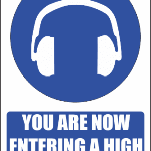 MA36 - High Noise Zone Safety Sign