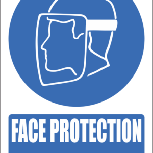 MV10E - Face Protection Explanatory Safety Sign