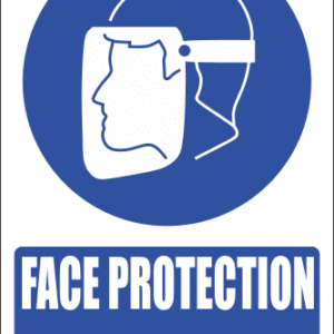 MV10EN - Face Protection Explanatory Safety Sign