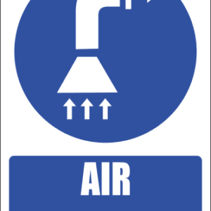 MV13E - Air Extraction Explanatory Safety Sign