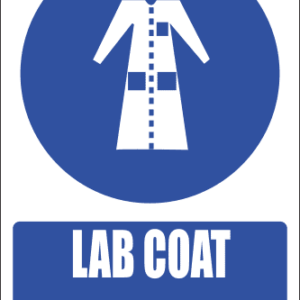 MV21E - Lab Coat Safety Sign