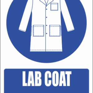 MV21EN - Lab Coat Safety Sign