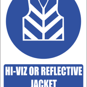 MV25E - Reflective Jacket Explanatory Safety Sign