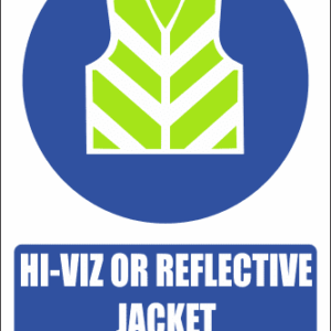 MV25EN - Reflective Jacket Explanatory Safety Sign