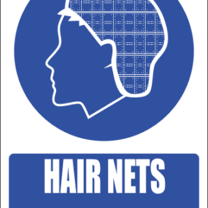 MV26EN - Hair Net Explanatory Safety Sign