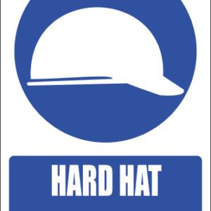 MV3E - Head Protection Explanatory Safety Sign