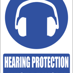 MV4E - Hearing Protection Explanatory Safety Sign