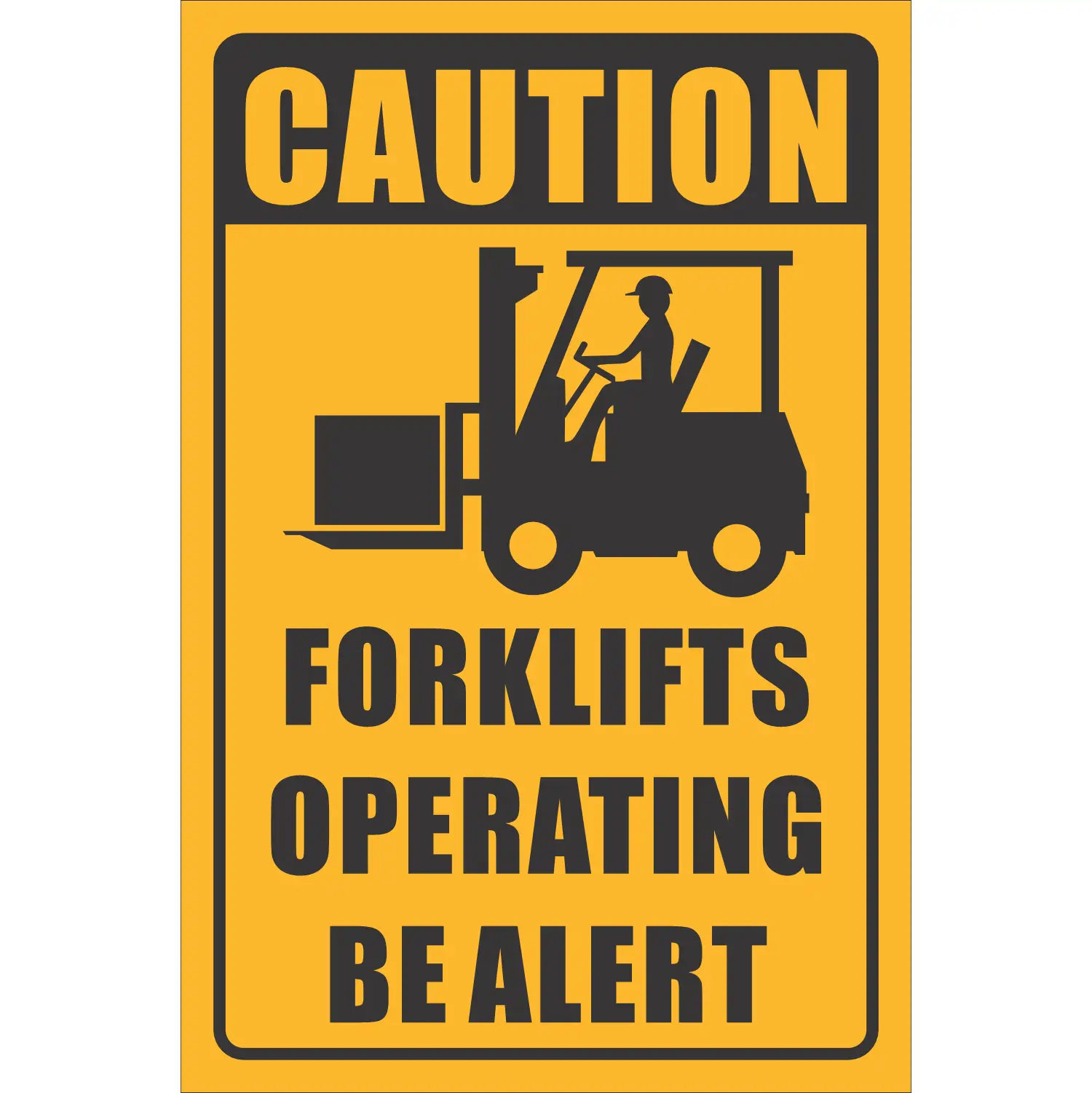 FLS6 - Forklifts Operating Area Sign