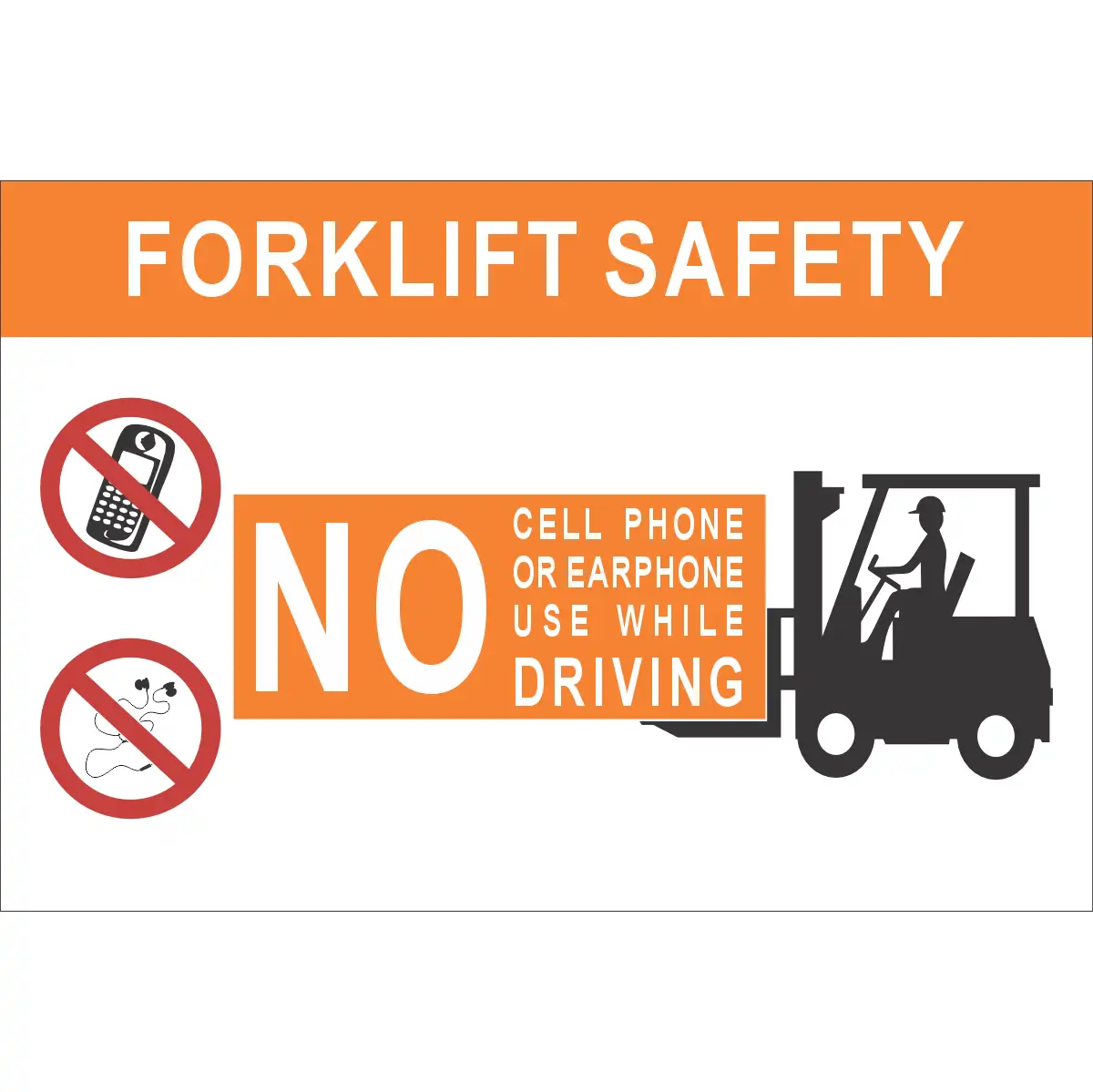 FLS15 - Forklift Safety Sign