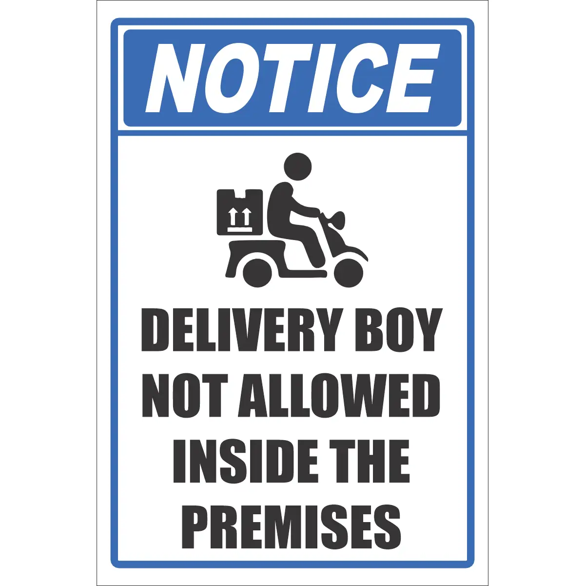NT10 - Delivery Boy Sign