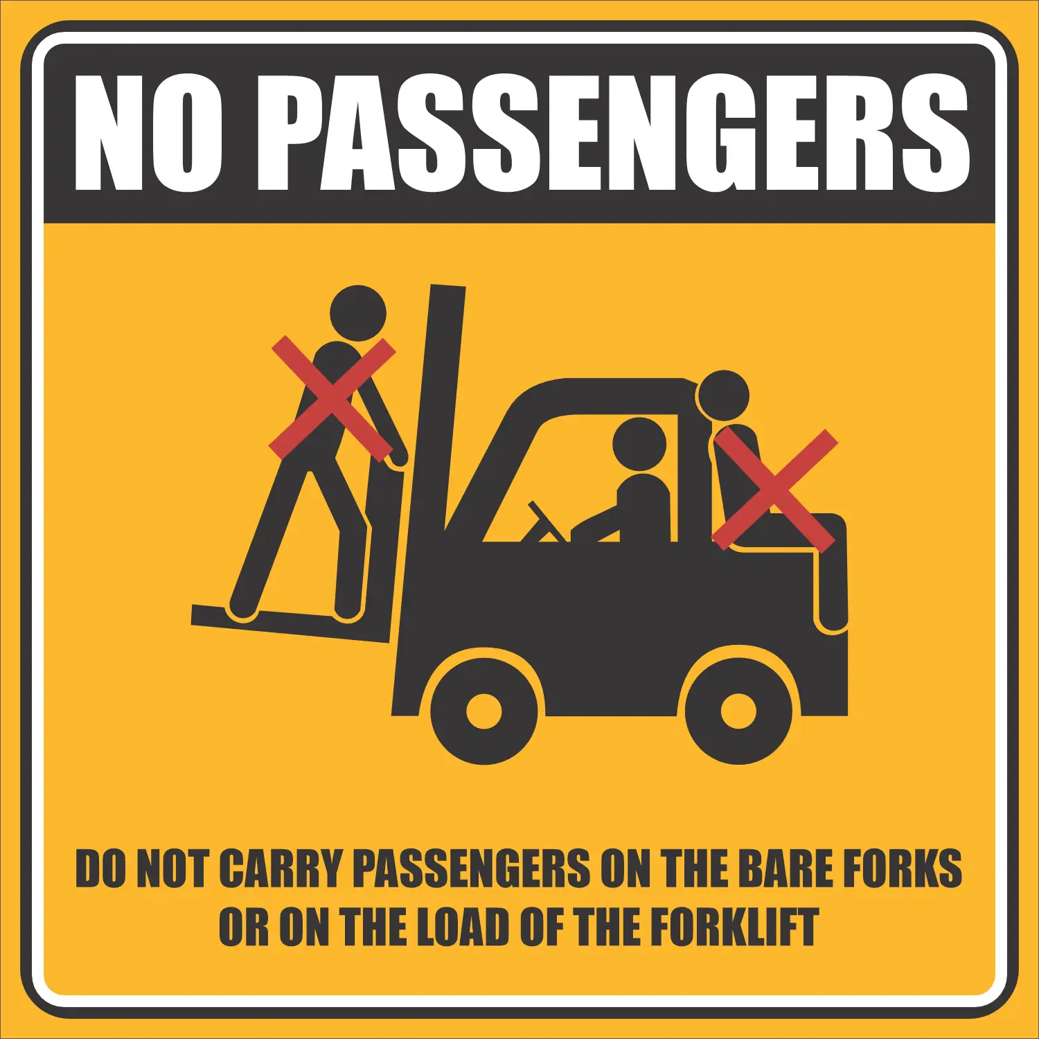 FLS3 - No Passengers Sign