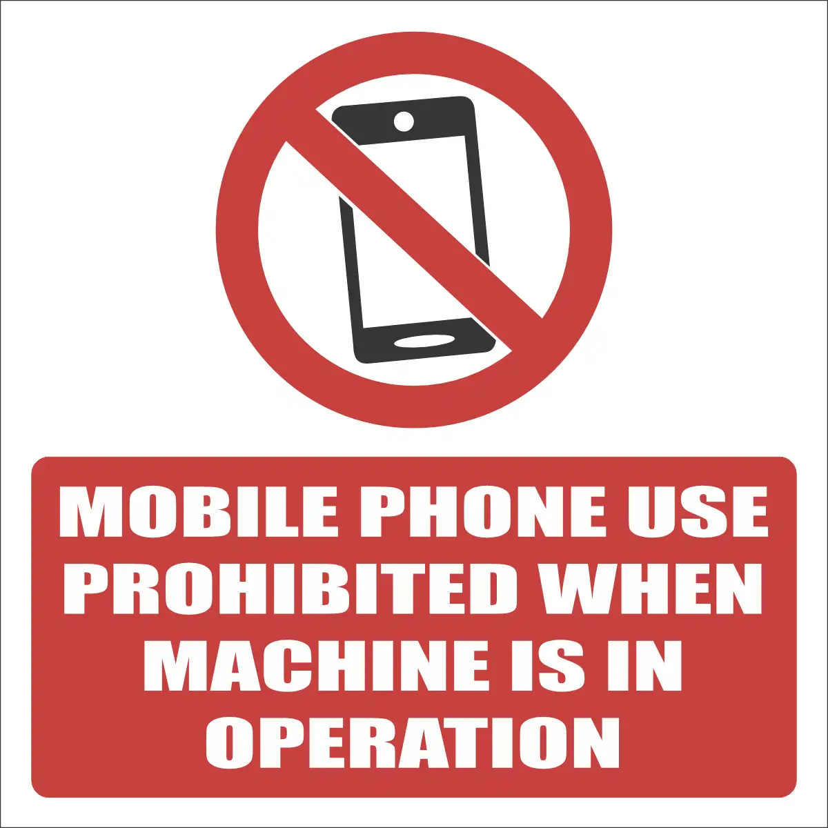 PR86 - No Cell Phones Sign