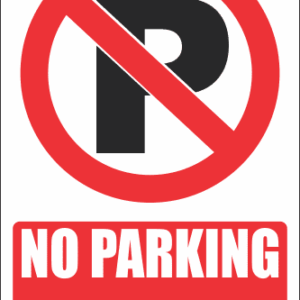 PR29E - No Parking Explanatory Sign