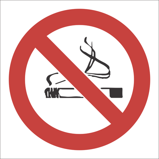 PV1 Smoking prohibited 190x190mm