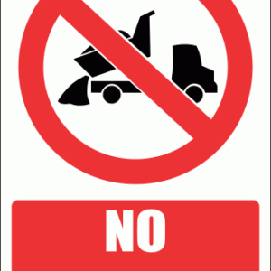PV13E - No Dumping Explanatory Safety Sign