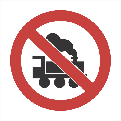 PV17 Locomotives, beyond this point 190x190mm