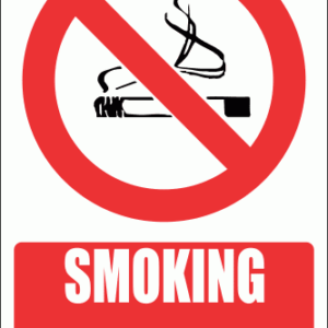PV1E - No Smoking Explanatory Safety Sign