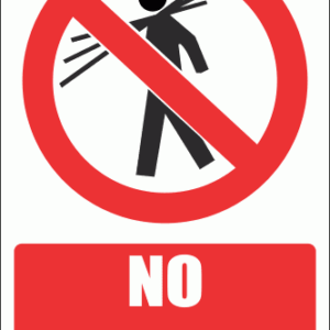 PV8E - No Carrying Explanatory Safety Sign