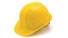 Pyramex Hp14130 Hard Hat 4 Point Ratchet Suspension, Yellow