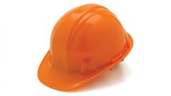 Pyramex Hp16040 Hard Hat 6 Point Snap Lock Suspension, Orange