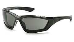 Pyramex Sb8720Dtp Accurist Safety Glasses, Black Frame, Gray Anti-Fog Lens
