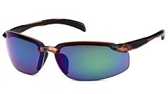 Pyramex Vgsbr1156Db Waverton, Brown Frame/Multi-Color Mirror Lens, 1 Each