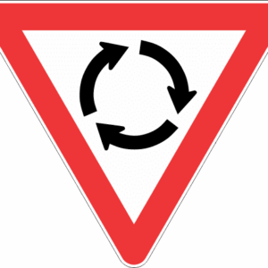 R2.2 - Yield At Mini Circle Road Sign