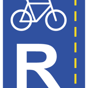 R304 - Bicycle Lane Reservation Road Sign