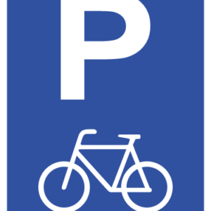 R304-P - Bicycle Parking Reservation Road Sign