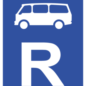 R310 - Mini-Bus Reservation Road Sign