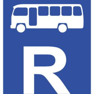 R311 - Midi-Bus Reservation Road Sign