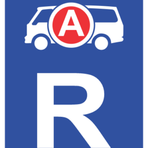 R321 - Emergency Vehicle Reservation Road Sign